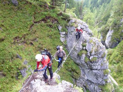 006-Hias-Klettersteig - 2. Seilbruecke